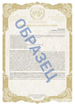Образец Приложение к СТО 01.064.00220722.2-2020 Орск Сертификат СТО 01.064.00220722.2-2020 